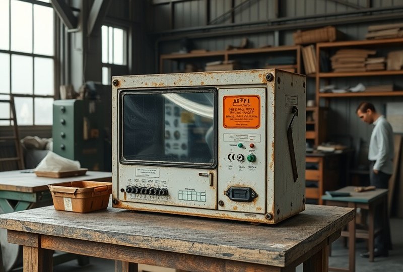 入れ替え前 — 故障が繰り返し、停止することの多い旧型機。